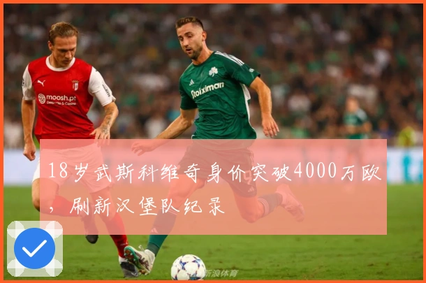 18岁武斯科维奇身价突破4000万欧，刷新汉堡队纪录